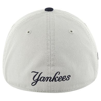 Men's '47 Gray/Navy New York Yankees Sure Shot Classic Franchise Fitted Hat