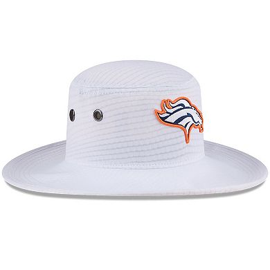 Men's New Era White Denver Broncos 2024 NFL Training Camp Panama Bucket Hat
