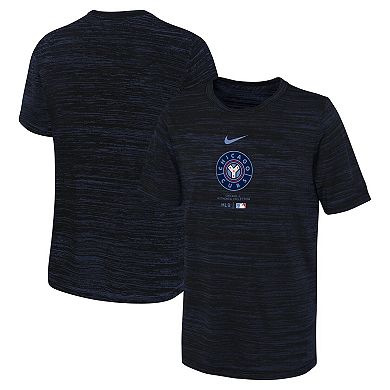 Youth Nike Navy Chicago Cubs City Connect Practice Graphic Performance T-Shirt