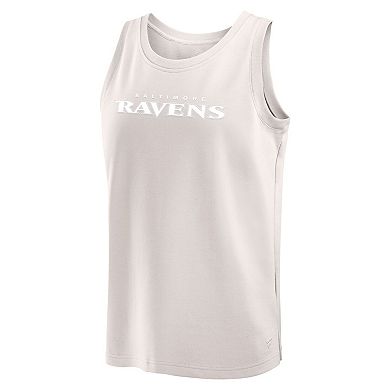 Men's Fanatics Cream Baltimore Ravens Elements Tank Top