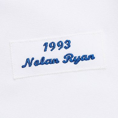 Men's Mitchell & Ness Nolan Ryan Nolan Ryan White Texas Rangers 1993 Cooperstown Collection Authentic Jersey