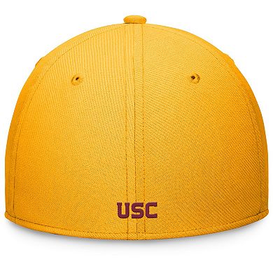 Men's Nike Gold/Crimson USC Trojans Rise Swoosh Flex Hat