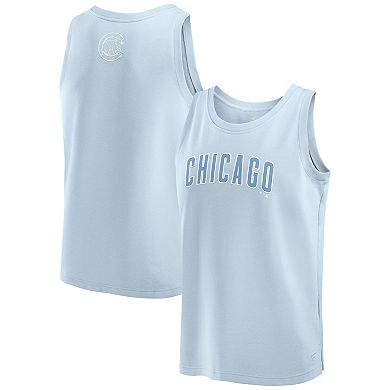 Men's Fanatics Light Blue Chicago Cubs Elements Tank Top