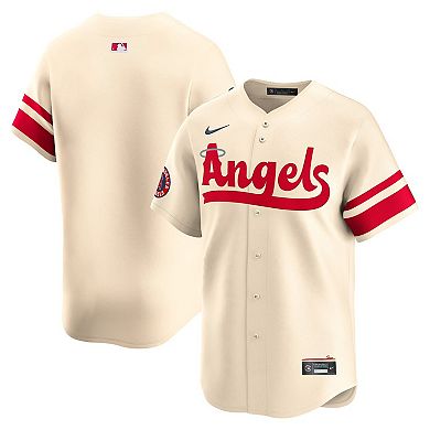 Men's Nike  Cream Los Angeles Angels City Connect Limited Jersey