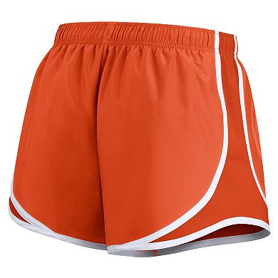 Women's Nike Orange Clemson Tigers Primetime Tempo Performance Shorts