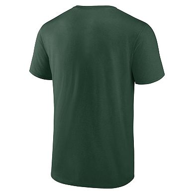 Men's Fanatics Green Miami Hurricanes Modern Tri T-Shirt