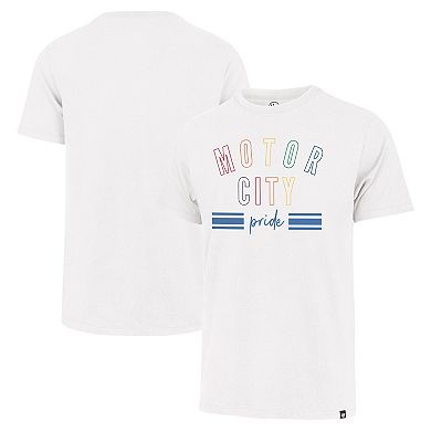 Men's '47 White Detroit Lions Motor City Pride Franklin T-Shirt