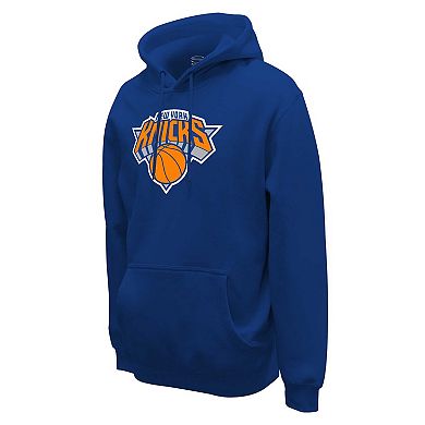 Unisex Stadium Essentials  Blue New York Knicks Primary Logo Pullover Hoodie