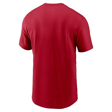 Men's Nike Red Tampa Bay Buccaneers Primetime Wordmark Essential T-Shirt