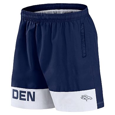 Men's Fanatics Navy Denver Broncos Elements Shorts