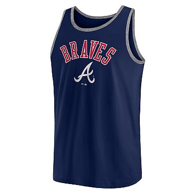 Men's Fanatics Navy Atlanta Braves Bet Tank Top