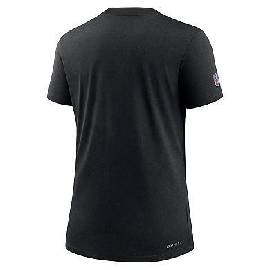 Women's Nike Black San Francisco 49ers 2022 NFL Crucial Catch Performance T-Shirt