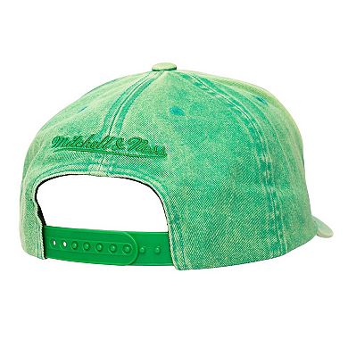 Men's Mitchell & Ness Green Boston Celtics Washed Out Tonal Logo Snapback Hat