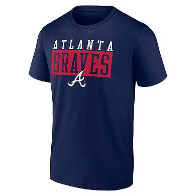 Men's Fanatics Navy Atlanta Braves Hard To Beat T-Shirt
