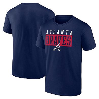 Men's Fanatics Navy Atlanta Braves Hard To Beat T-Shirt