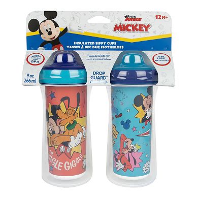 Disney's Mickey Mouse 2-Pack Insulated Sippy Cups by The First Years