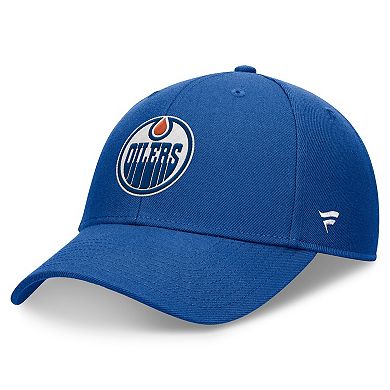 Men's Fanatics Royal Edmonton Oilers Domestic 3D Patch Adjustable Hat