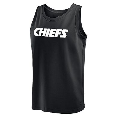 Men's Fanatics Black Kansas City Chiefs Elements Tank Top