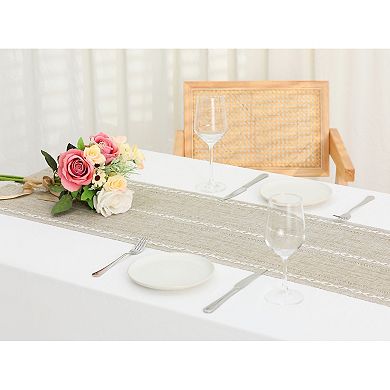 Dining Party Holiday Tassels Braided Boho Table Runner 1 Pack 13" X 72"