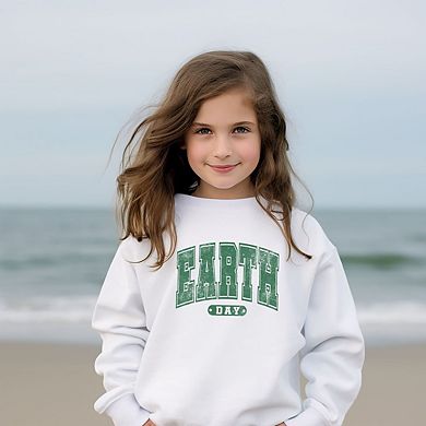 Earth Day Varsity Youth Graphic Sweatshirt