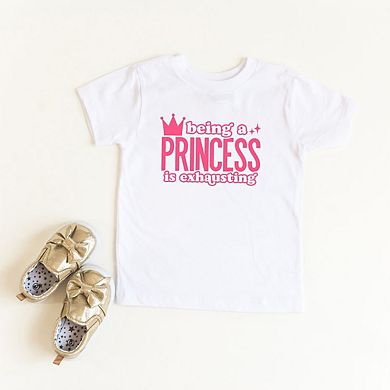Being A Princess Is Exhausting Youth Short Sleeve Graphic Tee