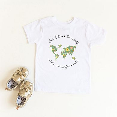 What A Wonderful World Youth Short Sleeve Graphic Tee