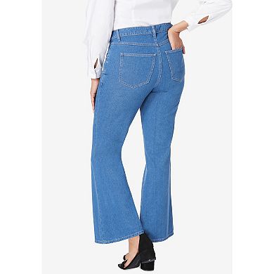 Jessica London Women's Plus Size Classic Denim Flare