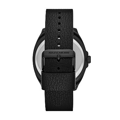 Skechers Men's Brentfield Black Leather Watch