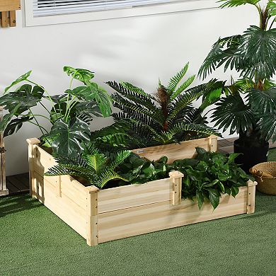 3 Tier Raised Garden Bed Planter Box For Vegetables Herbs