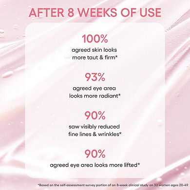 Bouncy & Firm Eye Brightening Sleeping Mask with Peony + Collagen Complex