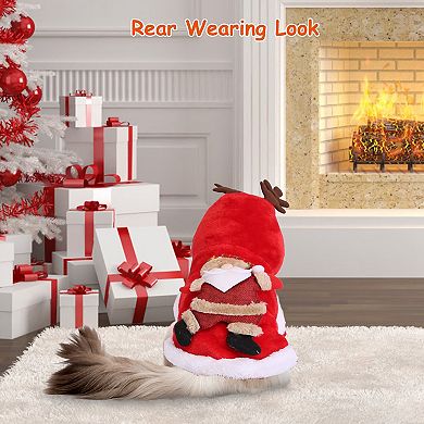 Christmas Costume With Santa Claus And Reindeer Design