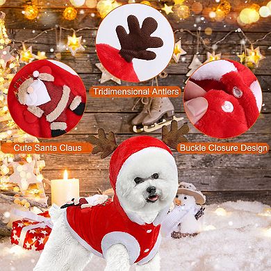 Christmas Costume With Santa Claus And Reindeer Design