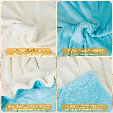 Cozy Fleece Blanket Warm Soft Flannel Bed Cover