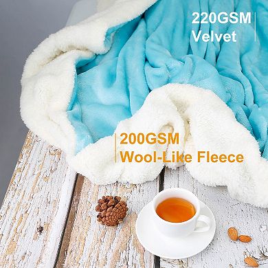 Cozy Fleece Blanket Warm Soft Flannel Bed Cover