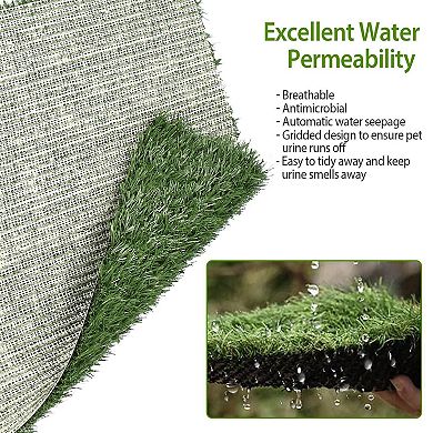 Replacement Grass Mat For Pet Potty Tray Dog Pee Potty Grass Turf Pad Fast Drainage Easy Cleaning