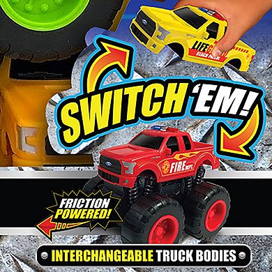 Jam'n Products Ford F-150 Friction Switch'Em Rescue Toy Vehicle Gift Set