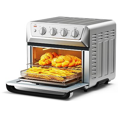 21.5 Quart 1800w Air Fryer Toaster Countertop Convection Oven With Recipe