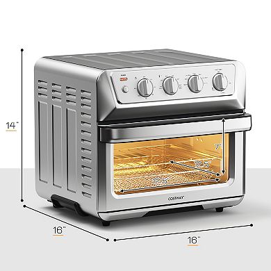 21.5 Quart 1800w Air Fryer Toaster Countertop Convection Oven With Recipe
