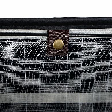 Rectangle Wicker Hamper Laundry Basket Washing Cloth Bin Storage Bag Lid 3 Color