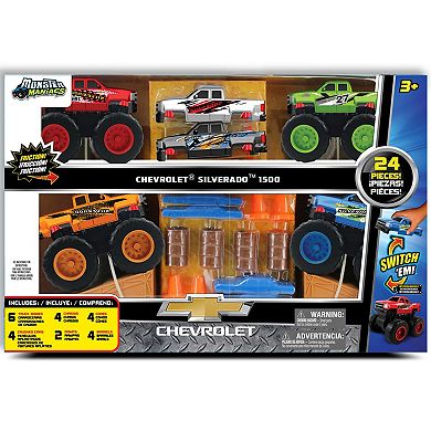 Jam'n Products Monster Maniacs Chevy Switch 'Ems 24-Piece Vehicle Set