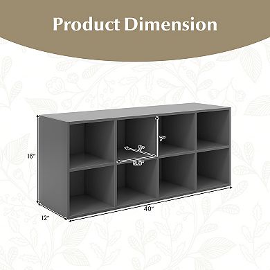 8 Cubbies Shoe Organizer With 500 Lbs Weight Capacity