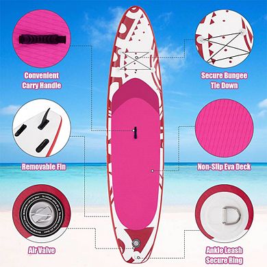 10.6-feet Inflatable Adjustable Paddle Board With Carry Bag