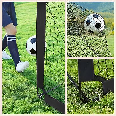 Kids Soccer Goal, Portable Soccer Net With Carry Bag, For Backyard, Park, Garden, Beach