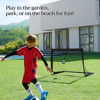 Kids Soccer Goal, Portable Soccer Net With Carry Bag, For Backyard, Park, Garden, Beach