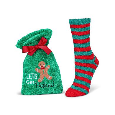 Women's Lets Get Baked Cozy Sock & Gift Set