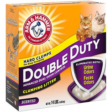 Arm & Hammer Double Duty Dual Advanced Odor Control Scented Clumping Cat Litter - 14 lbs.