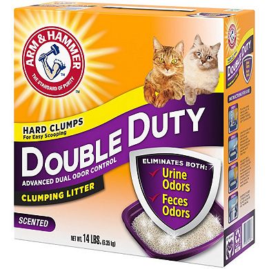 Arm & Hammer Double Duty Dual Advanced Odor Control Scented Clumping Cat Litter - 14 lbs.