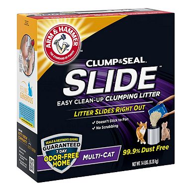 Arm & Hammer SLIDE Easy Clean-Up Multi-Cat Clumping Cat Litter - 14 lbs.