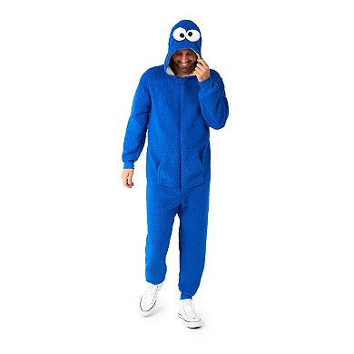 Men's OppoSuits Sesame Street Cookie Monster One-Piece Pajamas