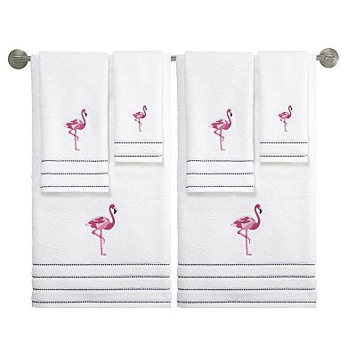 IZOD Flamingo 2 Piece Fingertip Towel Set